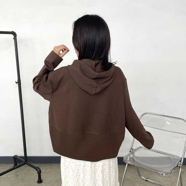 コクーン切替プルオーバーパーカー