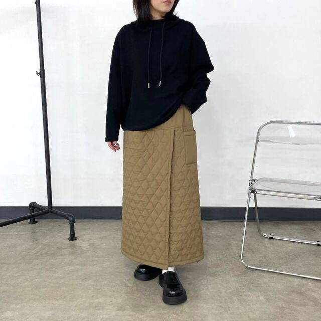 コクーン切替プルオーバーパーカー