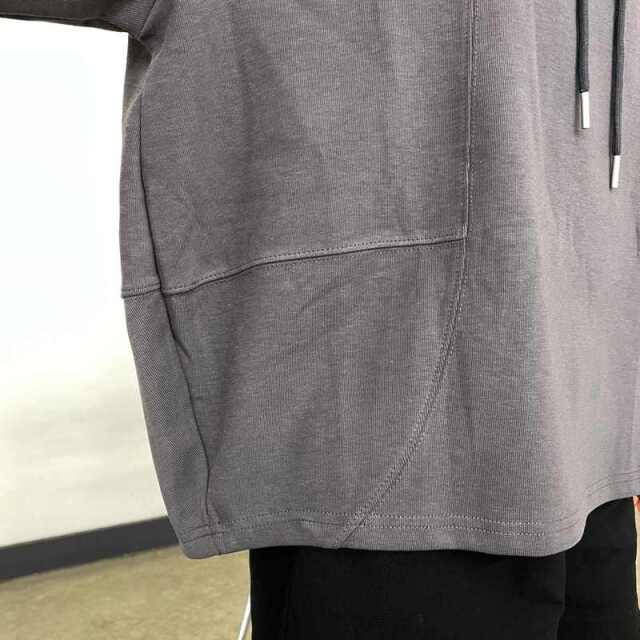 コクーン切替プルオーバーパーカー