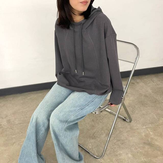 コクーン切替プルオーバーパーカー