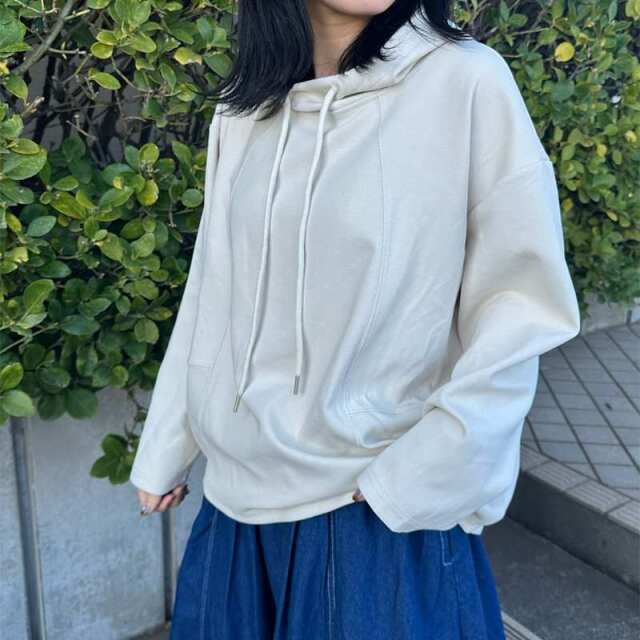 コクーン切替プルオーバーパーカー