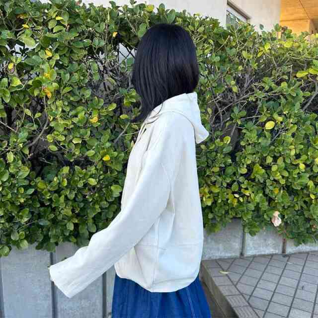 コクーン切替プルオーバーパーカー