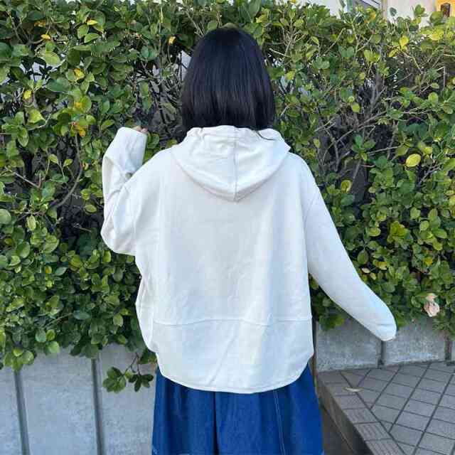 コクーン切替プルオーバーパーカー