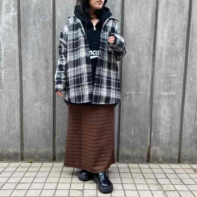 暖チェックシャツ