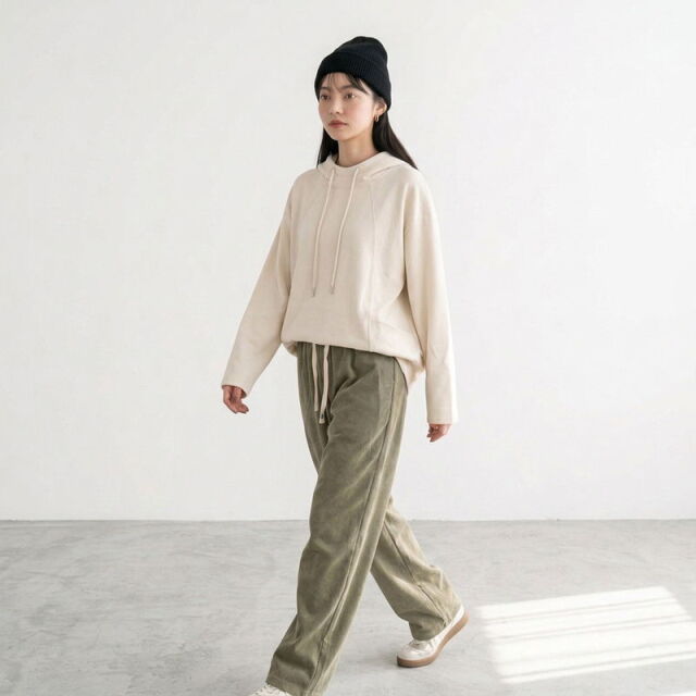 暖コールワイドパンツ