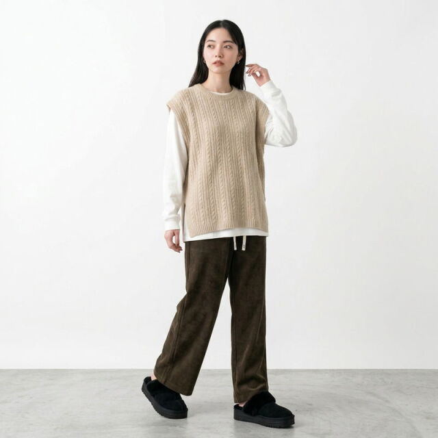 暖コールワイドパンツ