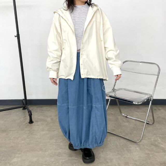 デニムコクーンスカート
