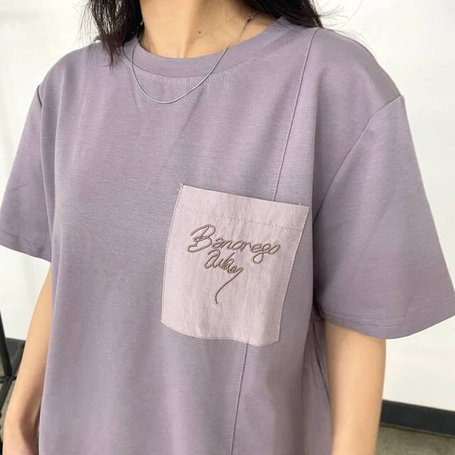 ポケロゴ刺繍プルオーバー