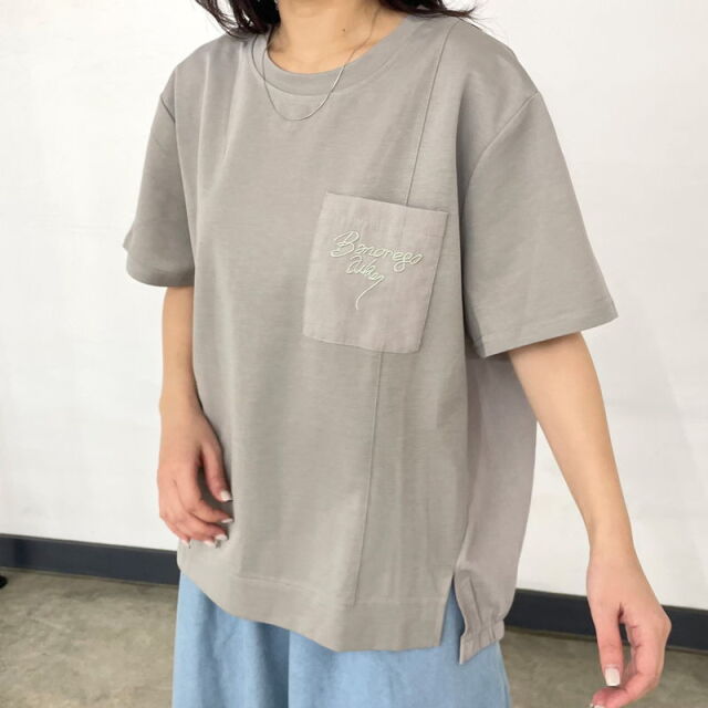 ポケロゴ刺繍プルオーバー
