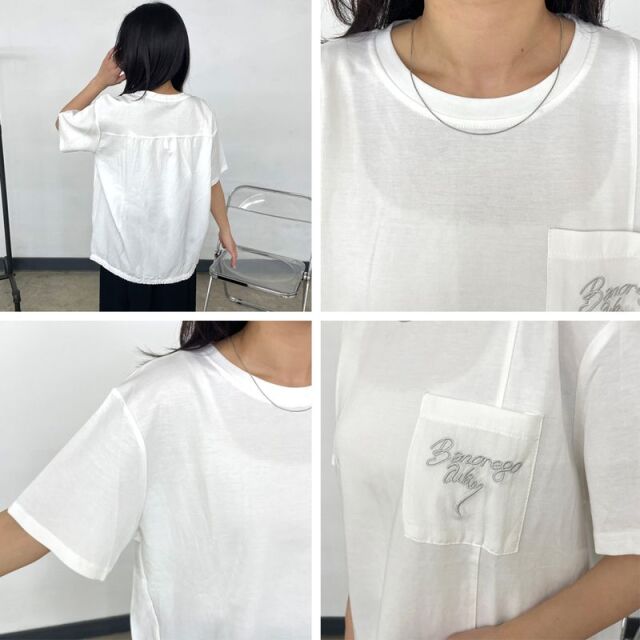 ポケロゴ刺繍プルオーバー