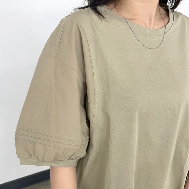 布帛切替プルオーバー