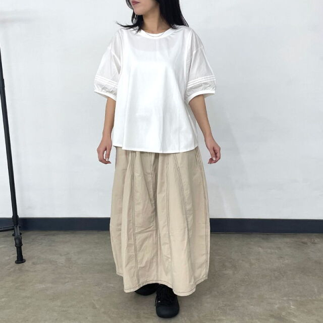 布帛切替プルオーバー