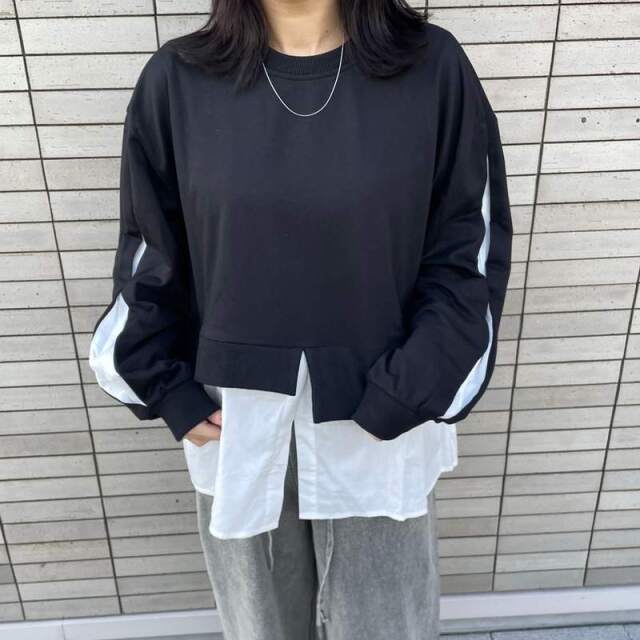 レイヤード風プルオーバー
