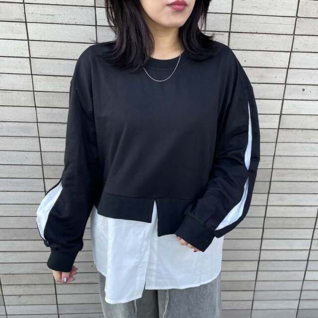 レイヤード風プルオーバー