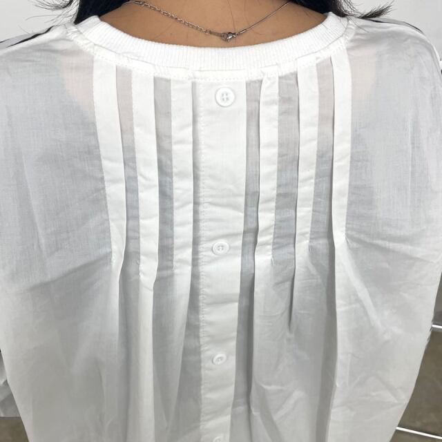 布帛切替ボーダープルオーバー