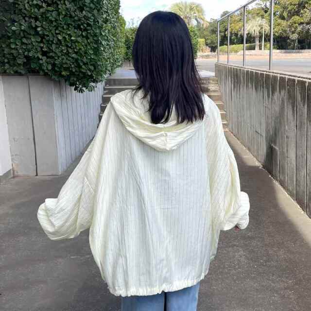 ストライプシアーZIPパーカー