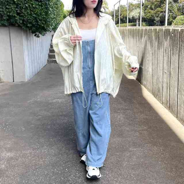 ストライプシアーZIPパーカー