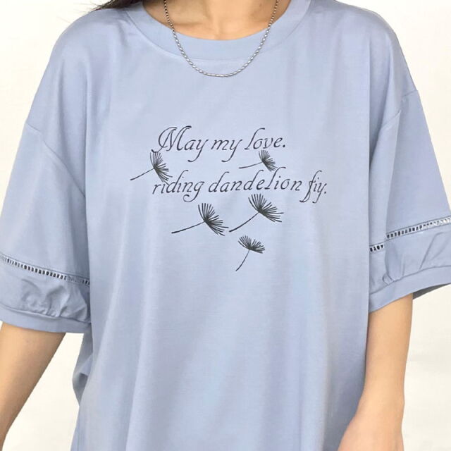 袖切替ロゴTシャツ