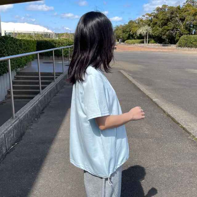 裾ドロストプルオーバー