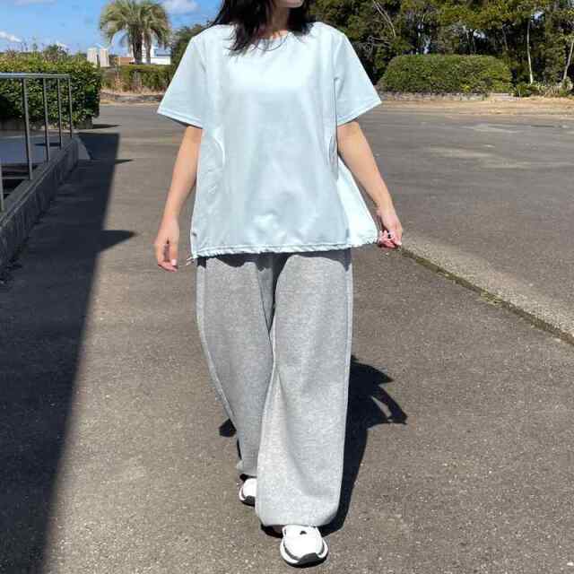 裾ドロストプルオーバー