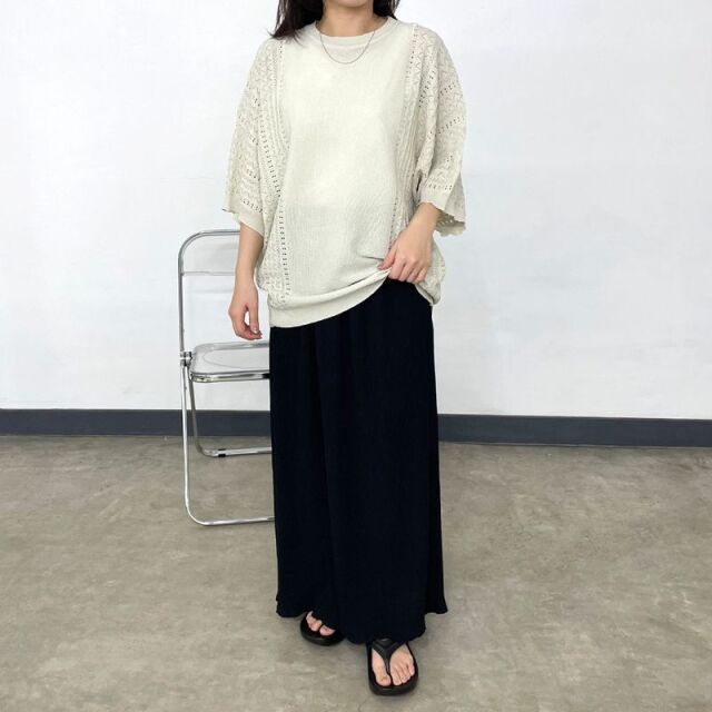 編地切替プルオーバー