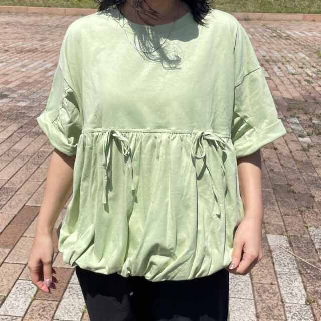 裾バルーンプルオーバー