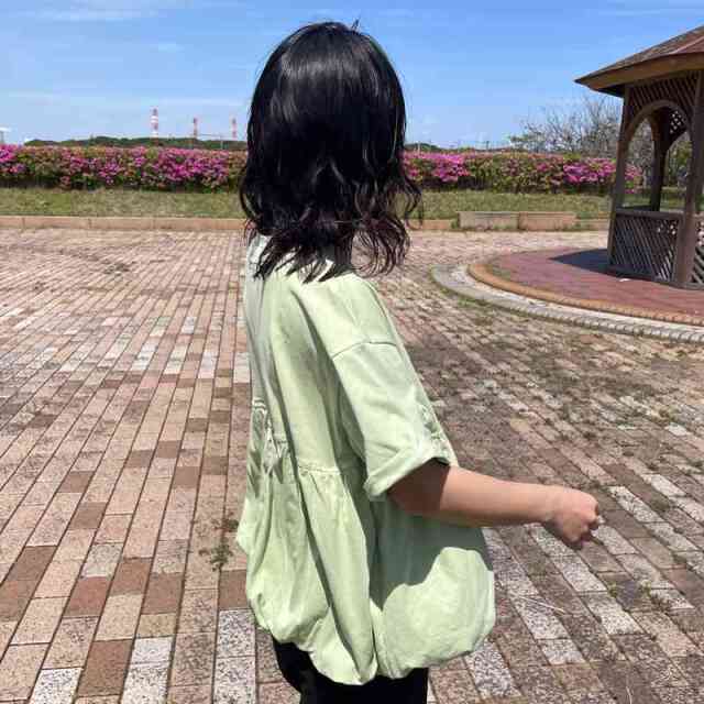 裾バルーンプルオーバー