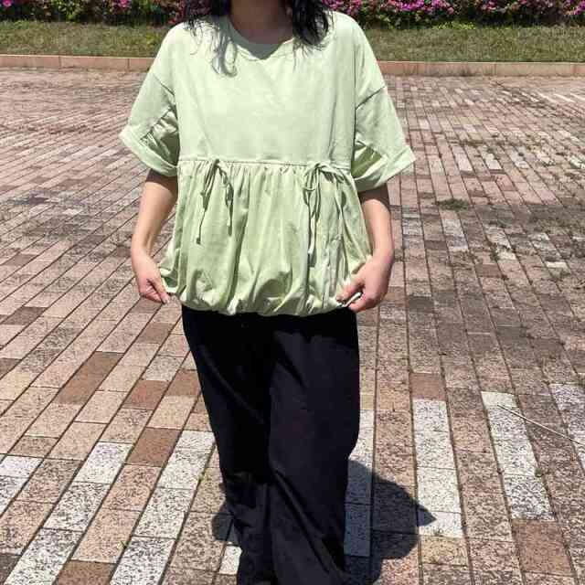 裾バルーンプルオーバー
