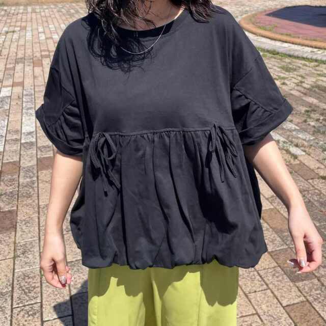 裾バルーンプルオーバー