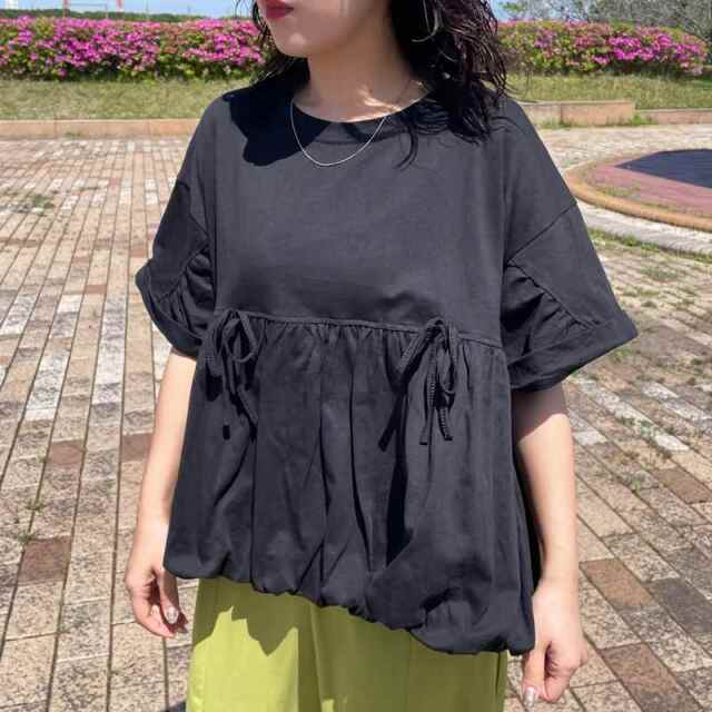 裾バルーンプルオーバー