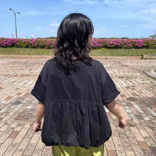 裾バルーンプルオーバー
