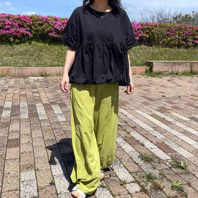 裾バルーンプルオーバー