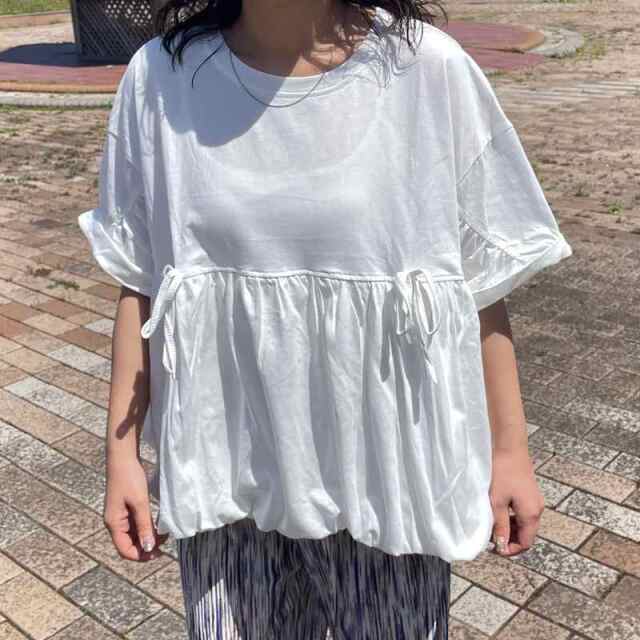 裾バルーンプルオーバー