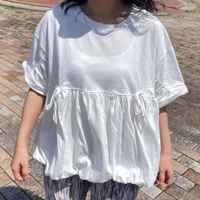 裾バルーンプルオーバー
