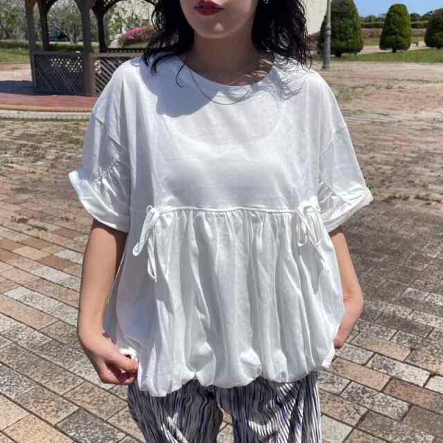 裾バルーンプルオーバー