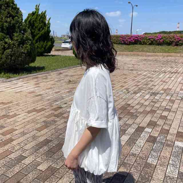 裾バルーンプルオーバー