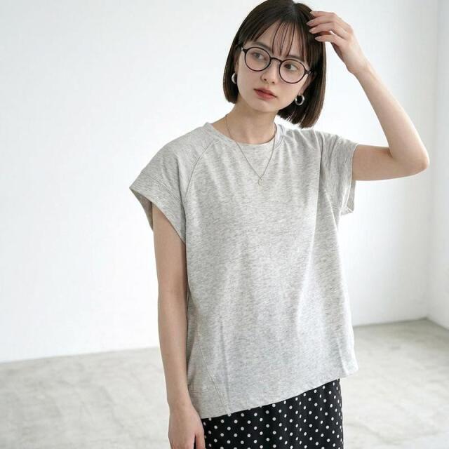 ミニ裏毛フレンチ袖プルオーバー