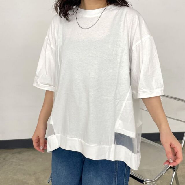 チュール切替プルオーバー