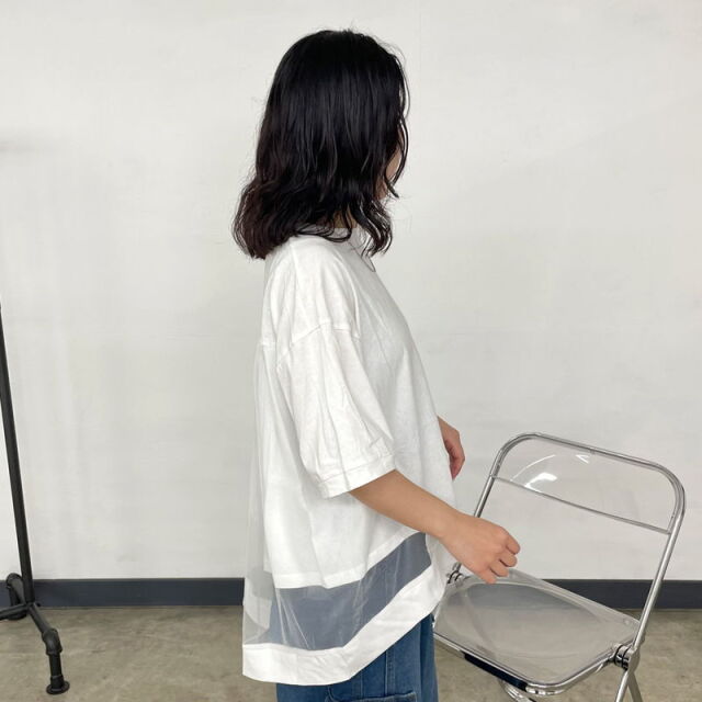 チュール切替プルオーバー