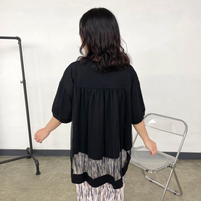 チュール切替プルオーバー