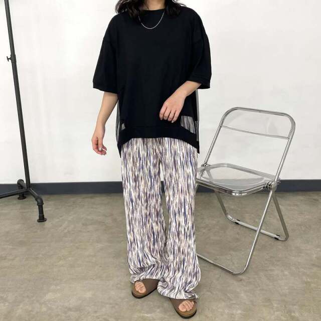 チュール切替プルオーバー