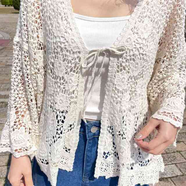 クロシェカーディガン