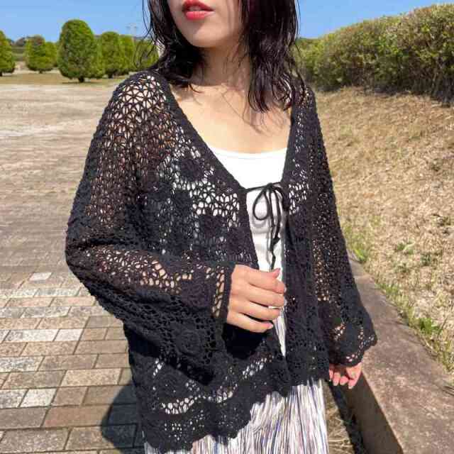 クロシェカーディガン