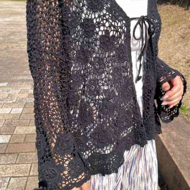 クロシェカーディガン