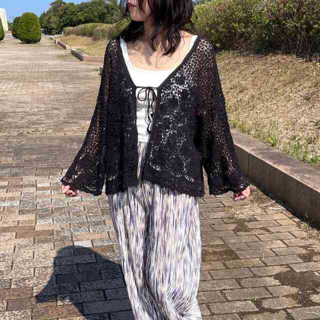 クロシェカーディガン