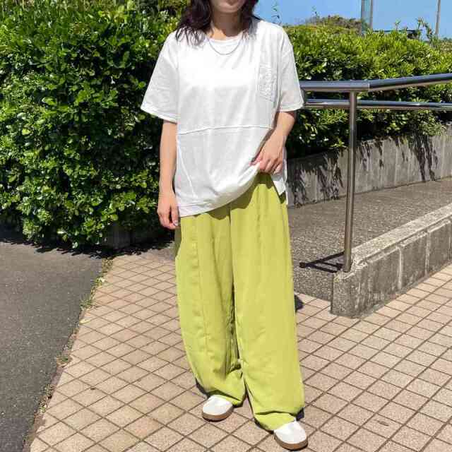 クロシェ貼付プルオーバー