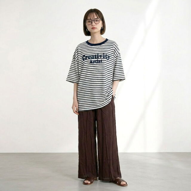 ワイドパンツ