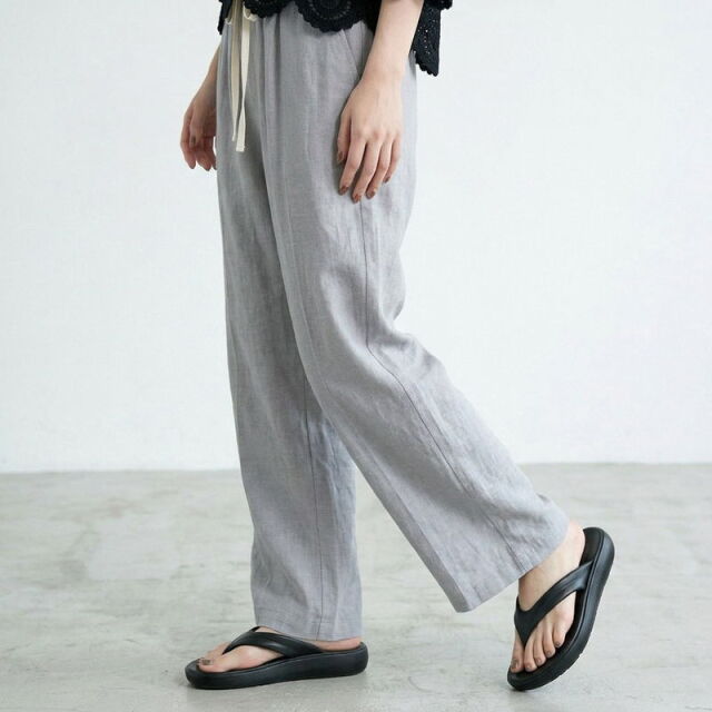 ポリガーゼセンターシームワイドパンツ