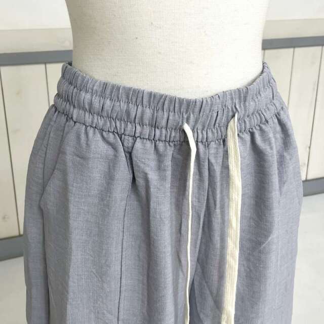 ポリガーゼセンターシームワイドパンツ