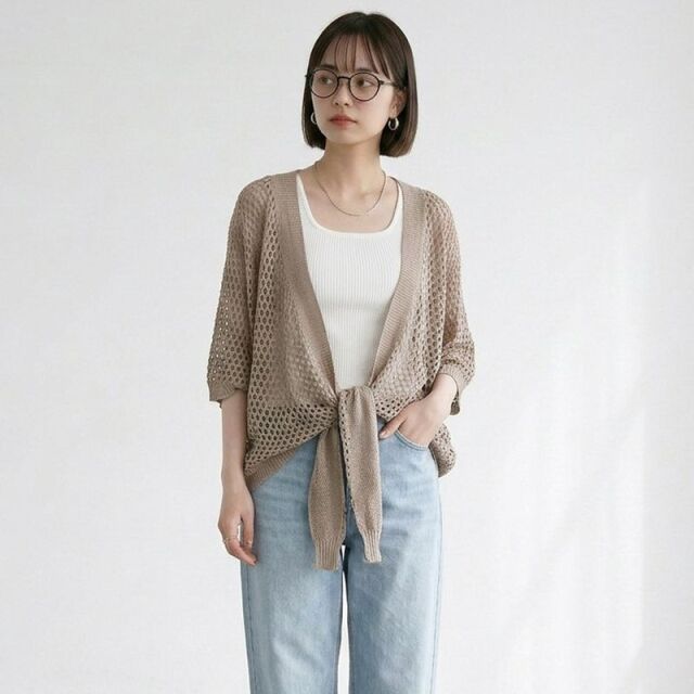 メッシュ2WAYカーディガン